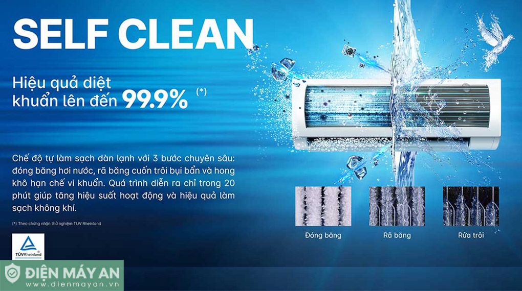 Điều hòa Aqua Inverter 9000 BTU 1 chiều AQA-RV10QC2